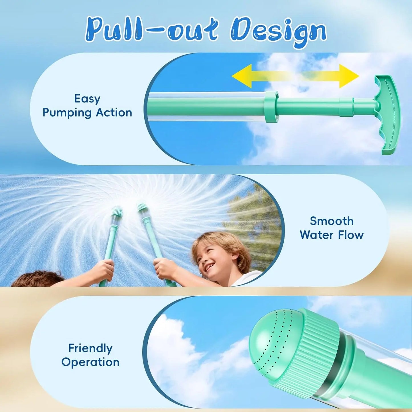 Firework Spray Water Soaker Toy Toys for Pool Party Outdoor Summer Water Games, Fireworks Water Gun, Bulk Squirt Water Blaster Guns