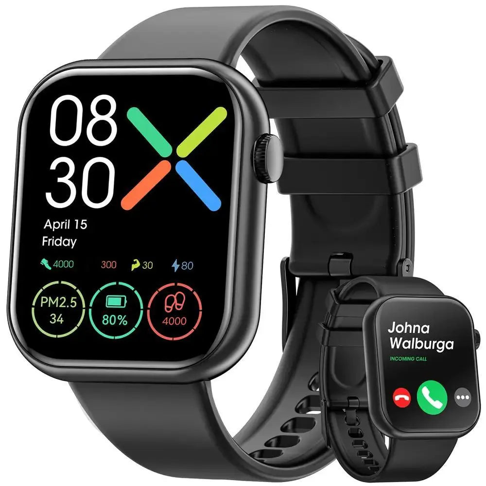 Smart Watch for Women Man (Answer/Make Call), 1.85 Inch Fitness Tracker with Pedometer & Multiple Sports Modes, Fitness Watch for Android Iphone, Back to School Gifts, Health Smart Watch, Sports Tracking Smartwatch