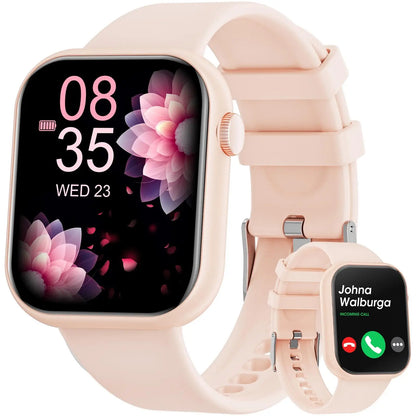 Smart Watch for Women Man (Answer/Make Call), 1.85 Inch Fitness Tracker with Pedometer & Multiple Sports Modes, Fitness Watch for Android Iphone, Back to School Gifts, Health Smart Watch, Sports Tracking Smartwatch