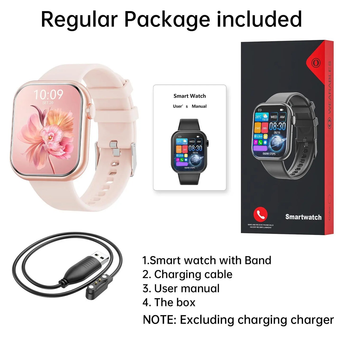 Smart Watch for Women Man (Answer/Make Call), 1.85 Inch Fitness Tracker with Pedometer & Multiple Sports Modes, Fitness Watch for Android Iphone, Back to School Gifts, Health Smart Watch, Sports Tracking Smartwatch
