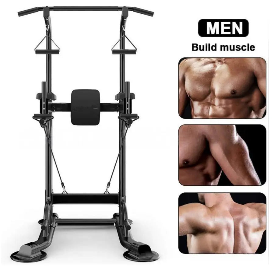 Power Tower, Pull up Bar Dip Station/Stand for Home Gym Strength Training Workout Equipment Multifunctional Fitness Workout Station,Summervibes