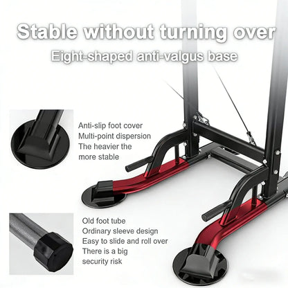 Power Tower, Pull up Bar Dip Station/Stand for Home Gym Strength Training Workout Equipment Multifunctional Fitness Workout Station,Summervibes