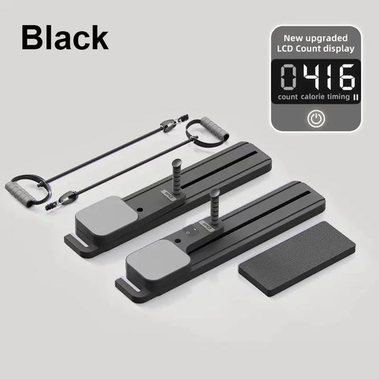 IPO 6-In-1 Multi-Functional Adjustable Exercise Board for Home Fitness,Split AB Slide Roller Board,Home Pilates Reformer with Knee Mat for Home Gym, Abdominal Crunch Machine